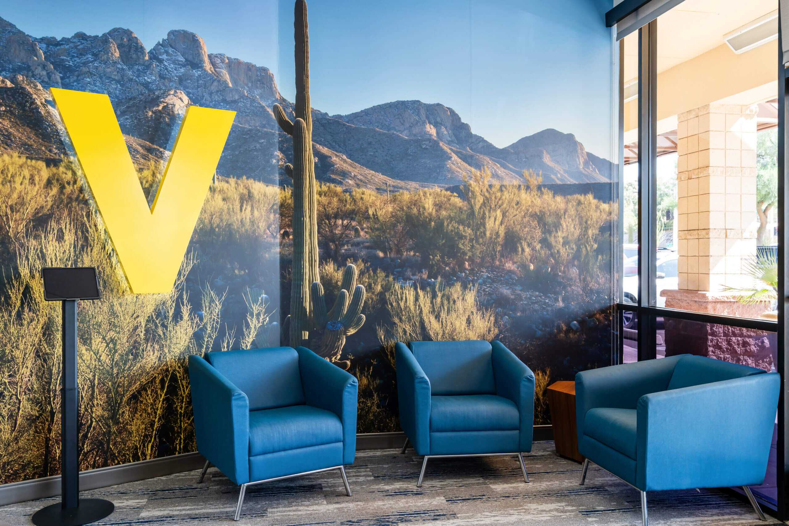 Inside Vantage West Branch at La Canada and Naranja