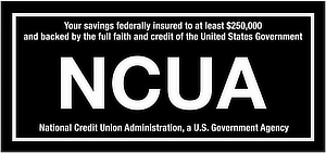 NCUA federally insured credit union logo