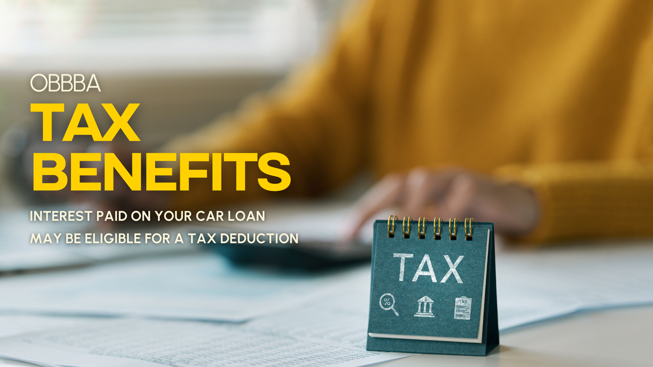 Auto loan interest deduction tax benefit