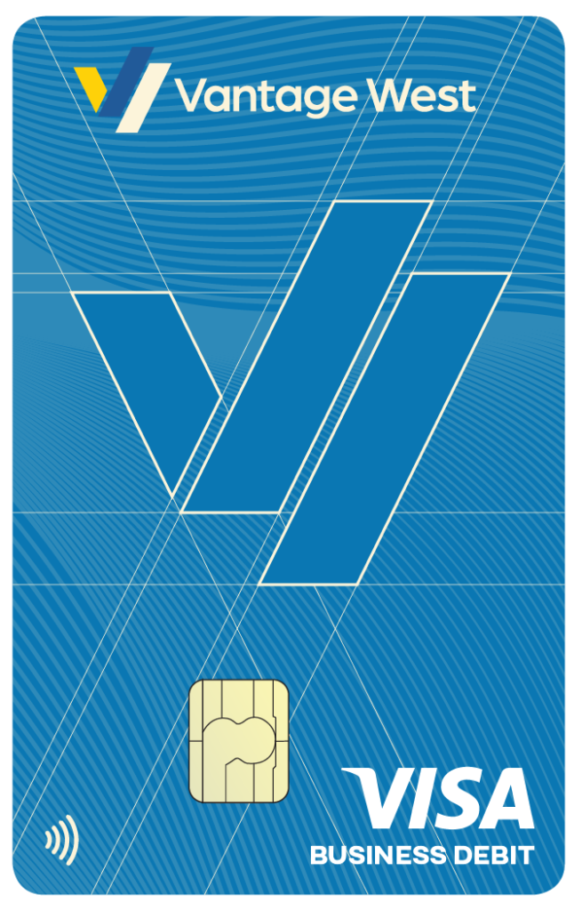 CardOutline Template Visa 241118 Business Debit PNG MOCK F e1781803253298 &bull; Vantage West Credit Union