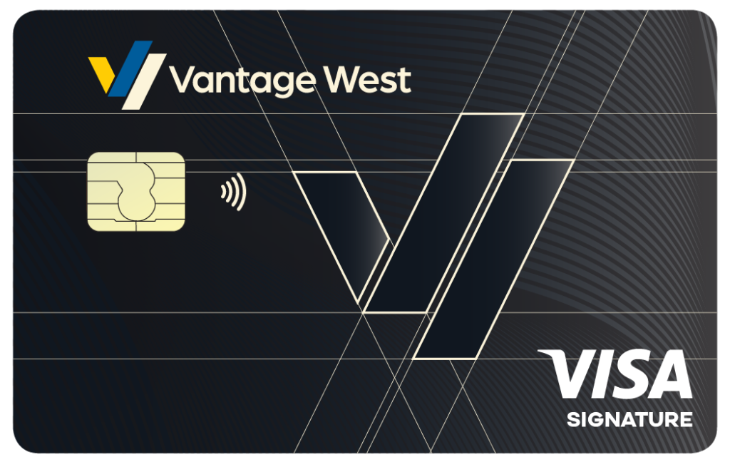 CardOutline Template Visa 241118 SIGNATURE CREDIT PNG MOCK F &bull; Vantage West Credit Union